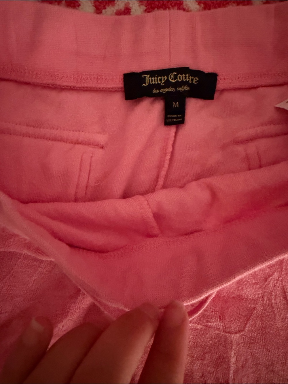 Juicy Couture Pink Velour Lounge Jogger Pants - Picture 2 of 3